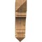 Ekena Millwork Merced Arts & Crafts Rough Sawn Bracket, Western Red Cedar, 6"W x 24"D x 24"H BKT06X24X24MRC03RWR - alternate 4